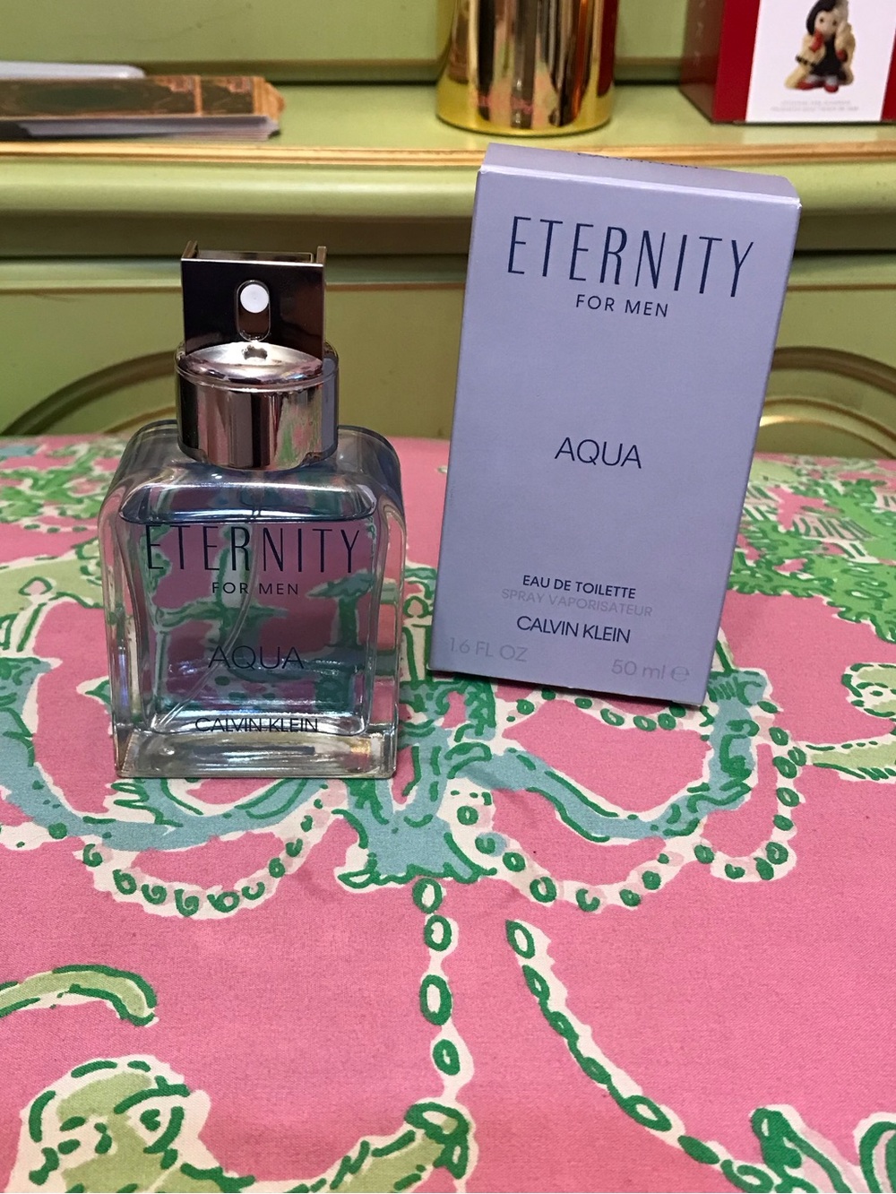 Eternity for Men Aqua Eau De Toilette Spray By Calvin Klein 1.6 Fl oz